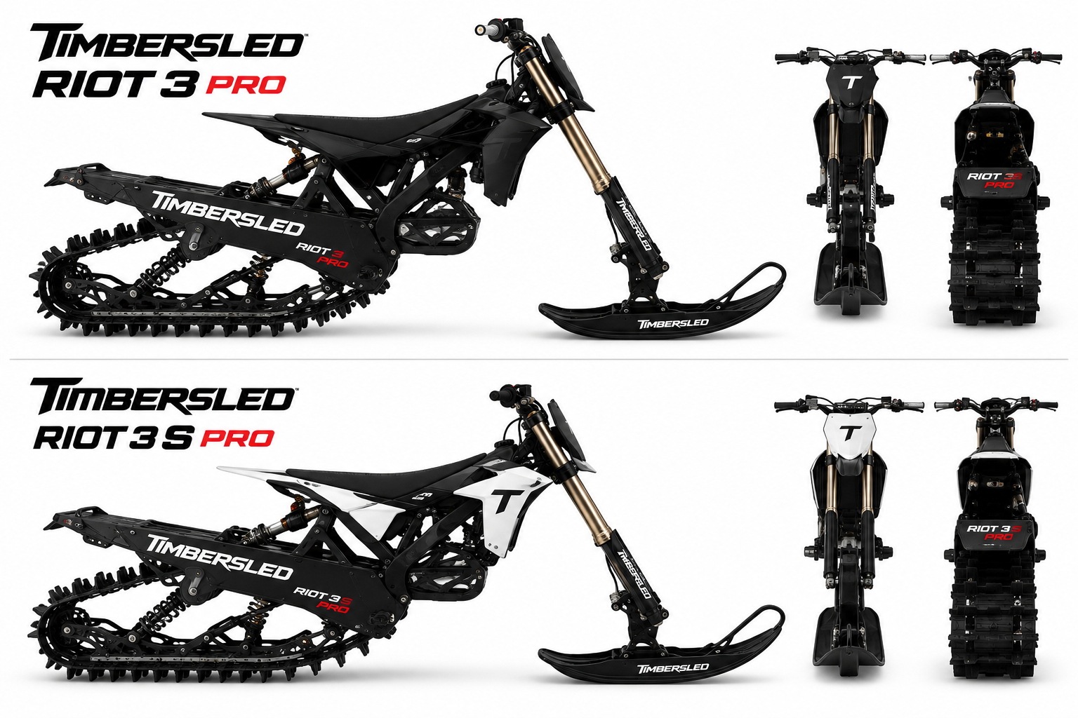 2025 Timbersled Riot 3 Pro and RIOT 3 S Pro
